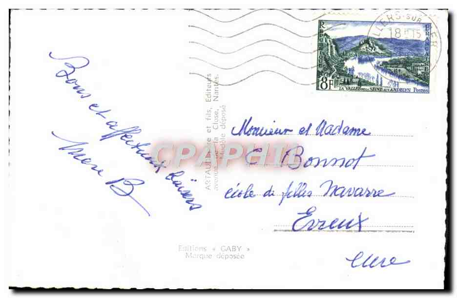 Villers-sur-Mer — Panoramablick — Verleger Gaby, Seriennummer nicht sichtbar — Rückseite