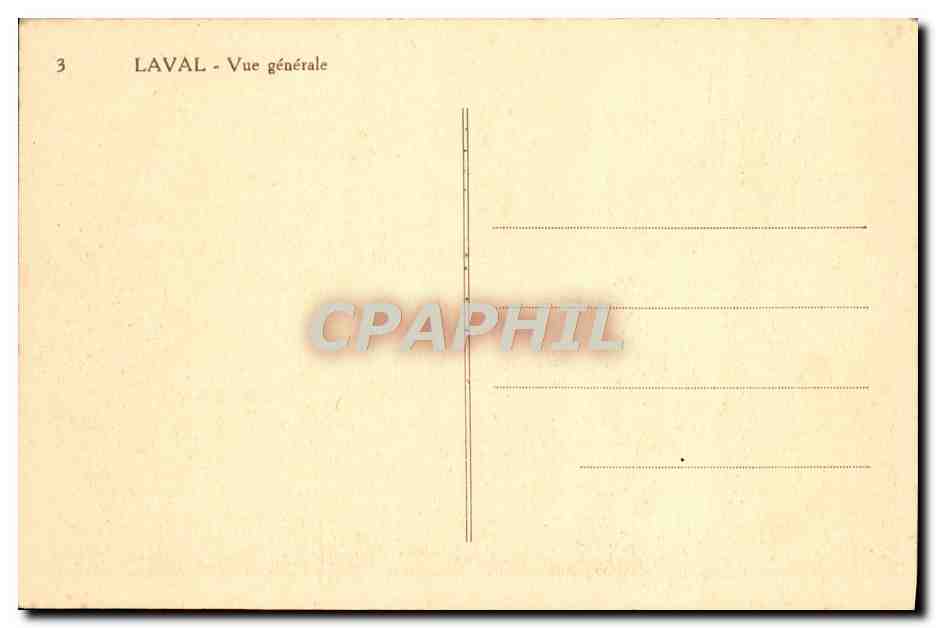 CPA Laval Vue Generale — Rückseite
