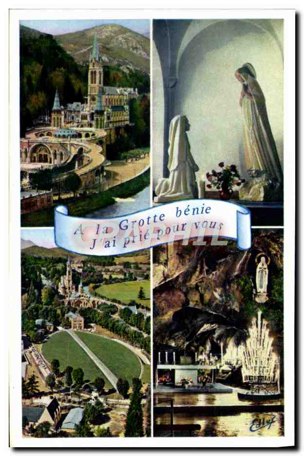 CPM Lourdes La Basilique I'Apparition