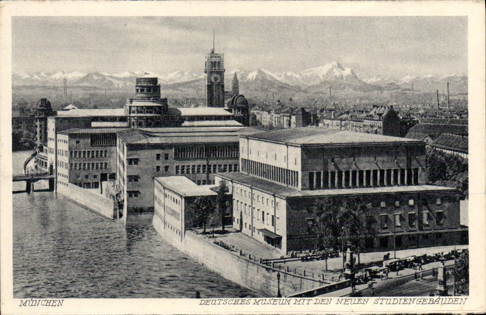 CPA Munchen Deutscees Museum Mit Den Neuen Studien Gebauden