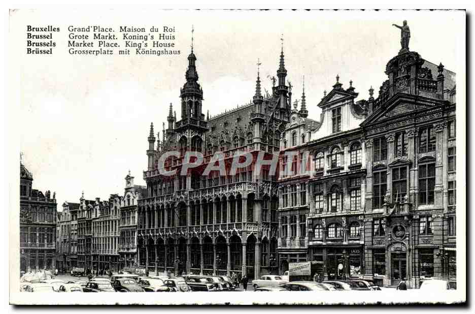 Bruxelles Grand'Place. Maison du Roi — vue de la Grand-Place avec la Maison du Roi, éditeur Ponilux