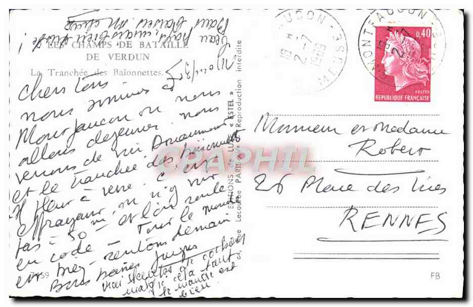 Tranchée des Baïonnettes — Champs de Bataille de Verdun — Éditions Lecolonne Paris — Reverso