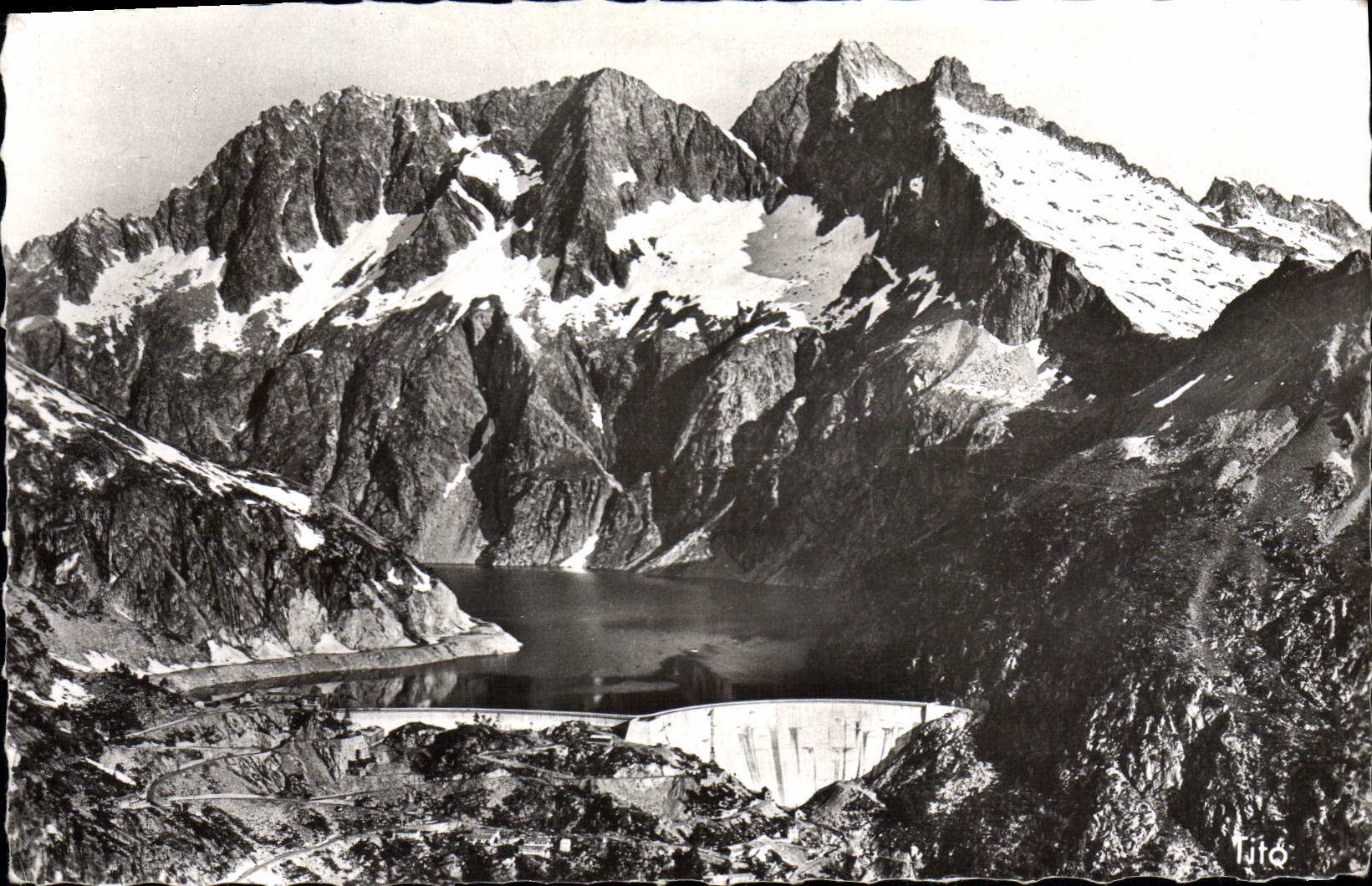 Massif du Néouvielle — Lac et barrage de Cap de Long — éditeur Tito