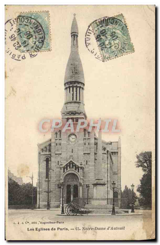 CPA Les Eglises De Paris Notre Dame D'Auteuil
