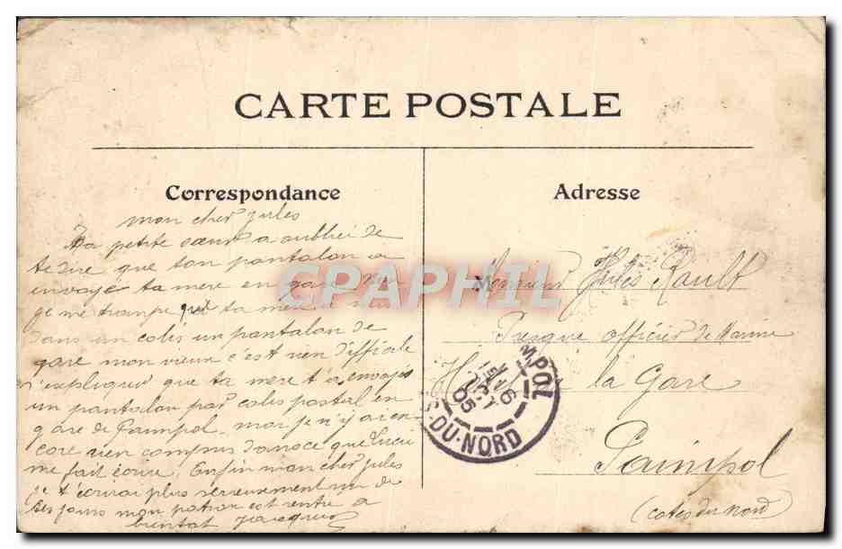 CPA Les Eglises De Paris Notre Dame D'Auteuil — Verso