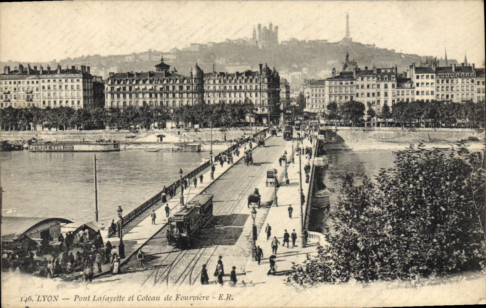 LYON — Pont Lafayette et Coteau de Fourvière — E.R.