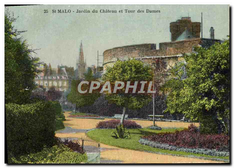 St MALO - Jardin du Château et Tour des Dames — Éditeur Au Khadher, St-Malo, n°25