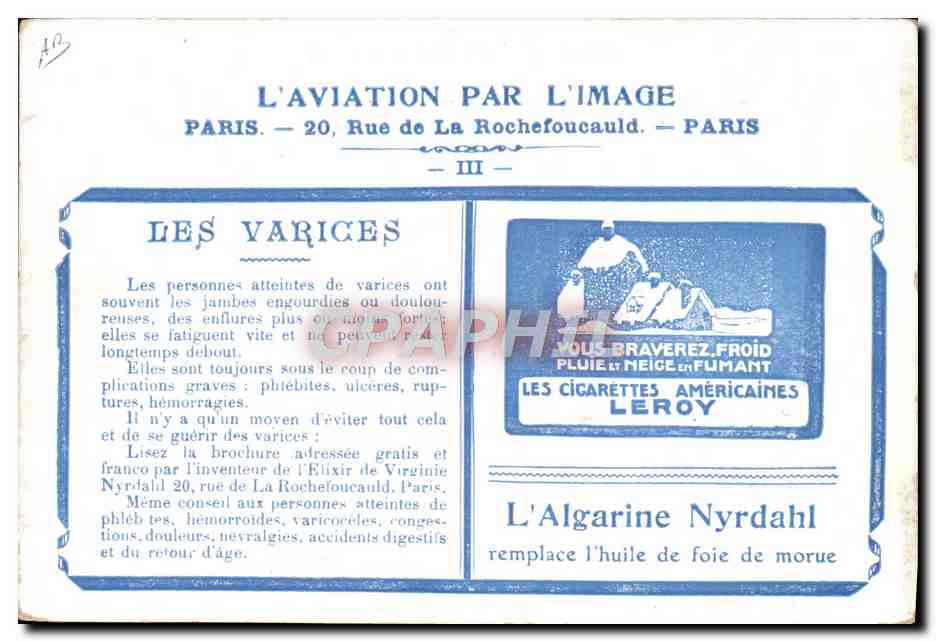CPA Aviation Avion Capitaine Ferrer et son biplan  — Rückseite