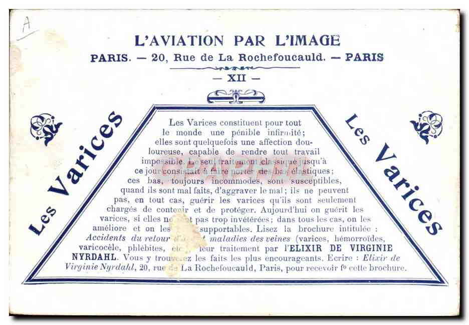 CPA Aviation Avion Henry Farman a Etampes Chevaux de trait  — Rückseite