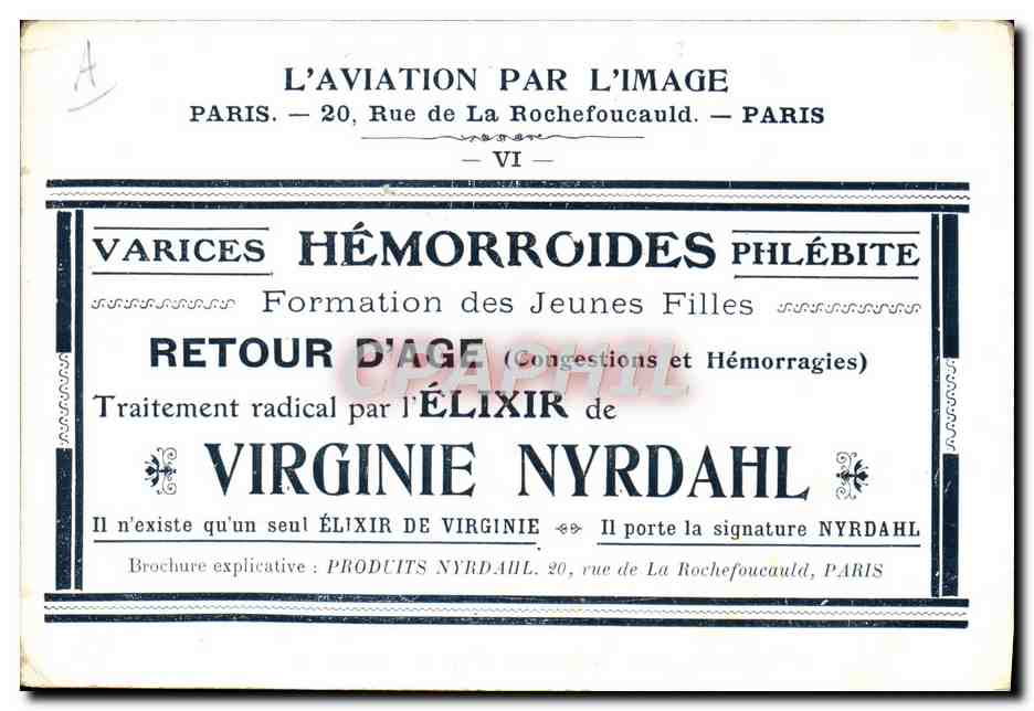 CPA Aviation Avion Un vol de wilbur Wright a Pau Nyrdahl — Rückseite