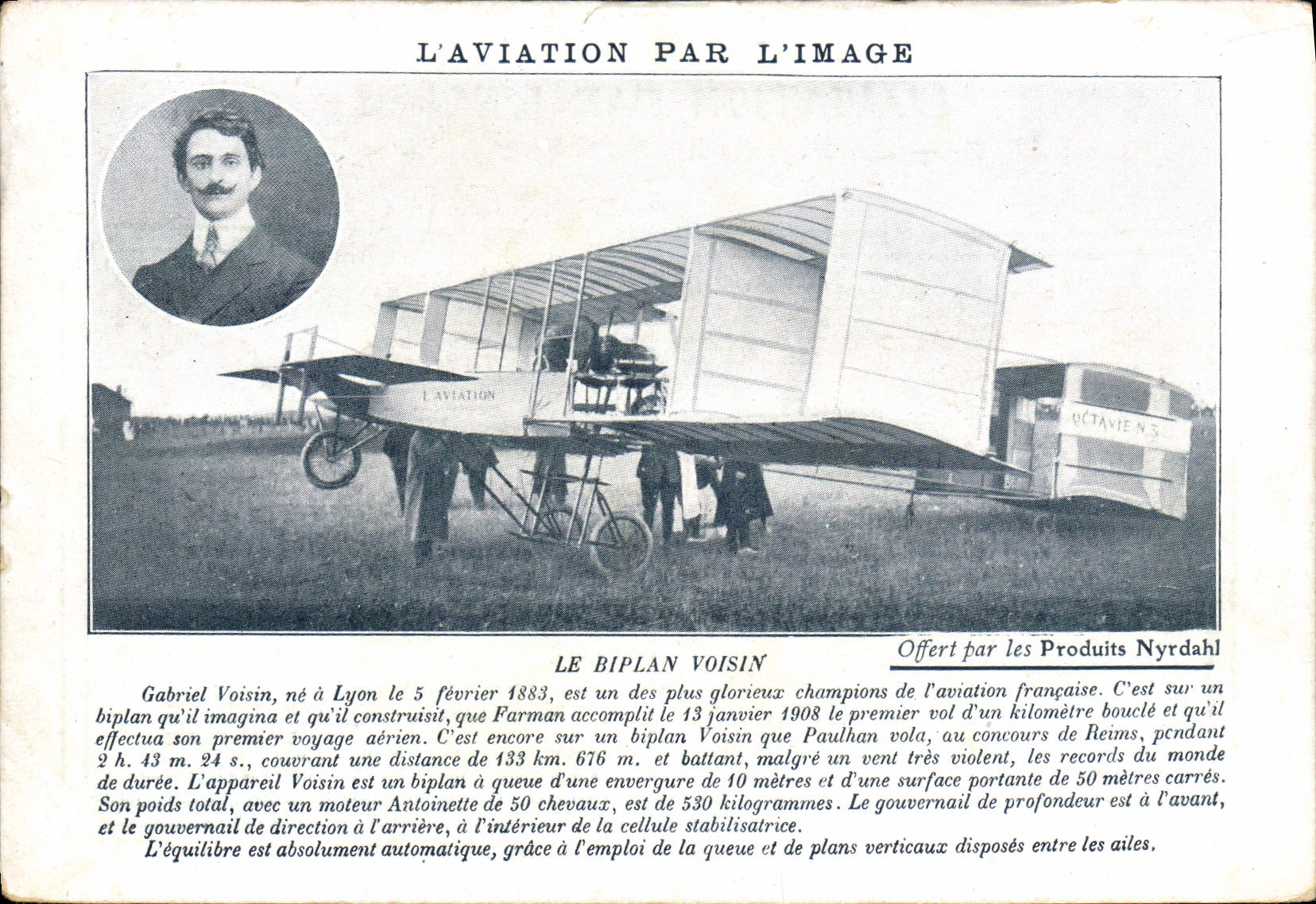 CPA Aviation Avion Biplan Voisin