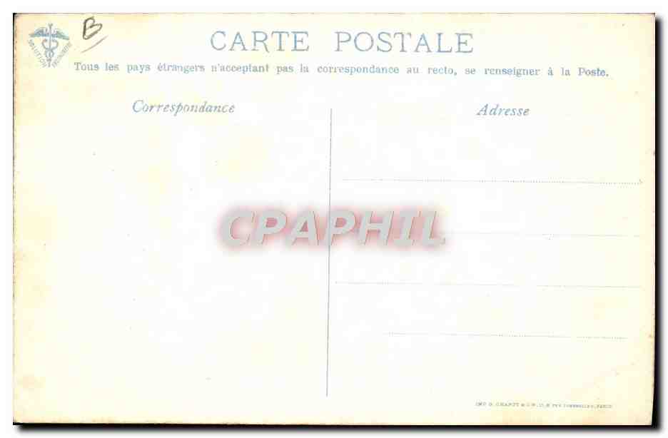 CPA Aviation Avion Biplan Voisin Circuit europeen Juin Juillet 1911 Le depart de Bielovucic  — Verso
