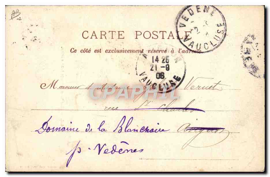 Marins nettoyant leur navire — A. Couturier, phot.-éditeur, Toulon, n° 410 — Reverso