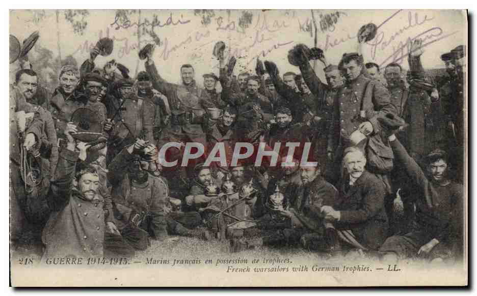 Marins français en possession de trophées — Guerre 1914-1915 — LL.