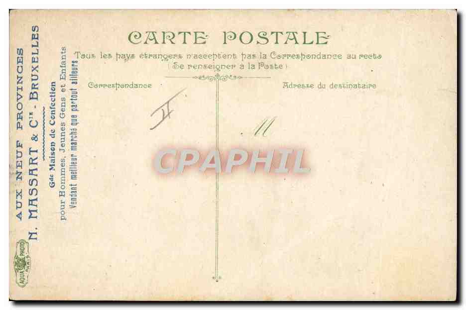 CPA Bateau Guerre La vie du marin Ecole de matelotage  — Verso