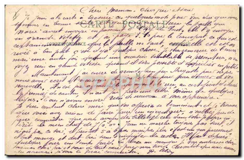 CPA Bateau Guerre Brest Pont d'un croiseur  — Verso