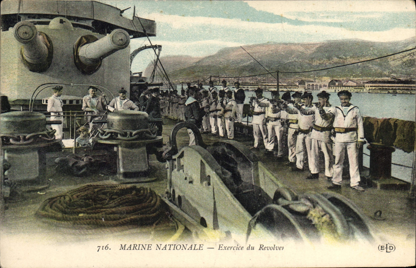 Marine Nationale — Exercice du Revolver — Éditeur ELD, n°716