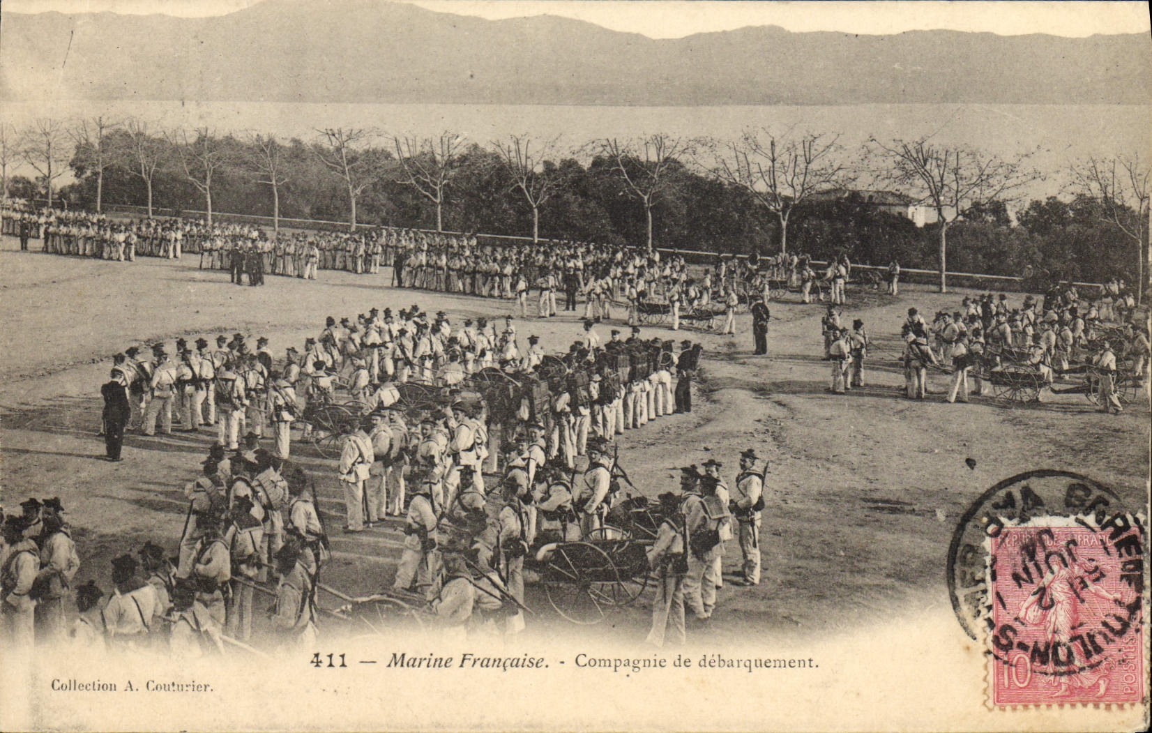 Marine Française — Compagnie de débarquement — Collection A. Couturier, n°411