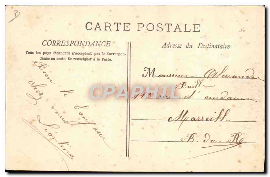 La poste aux choux en Escadre — A. Bougault — n° 654 — Rückseite