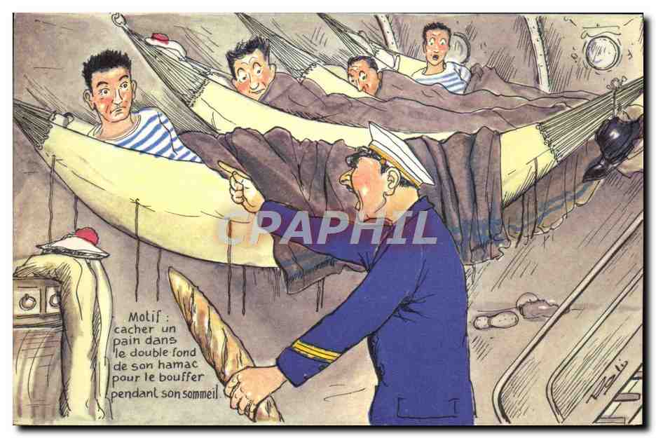 CPA Bateau Guerre le marin a bord 