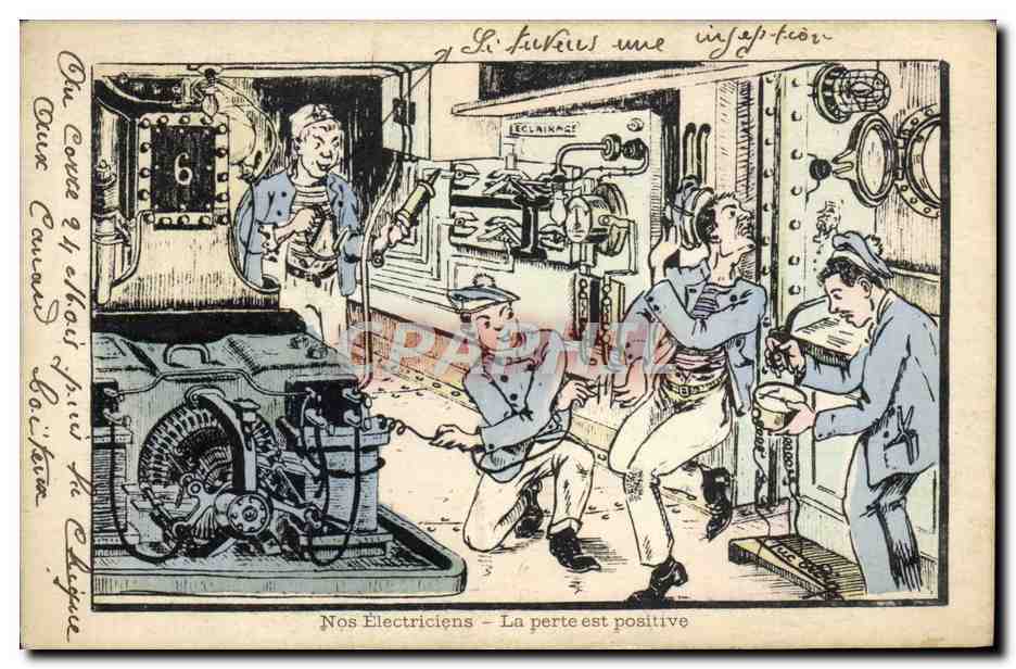 Nos Electriciens — La perte est positive — Éditeur non identifié, n° de série non visible