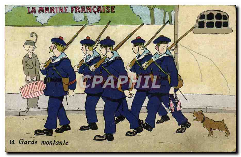 La Marine Française — Garde montante — série 14