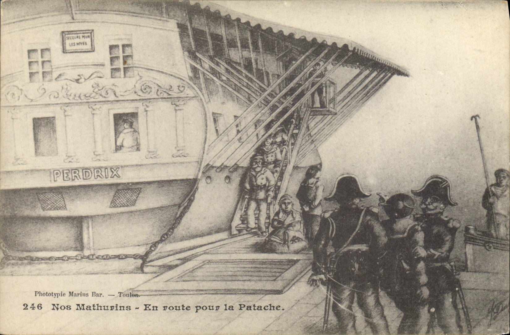 Nos Mathurins — En route pour la Patache — Phototypie Marius Bar — Toulon, n°246