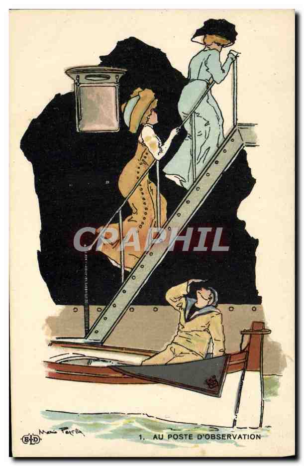 Au poste d'observation — illustration de Maria Fertilla — B.D. n°1