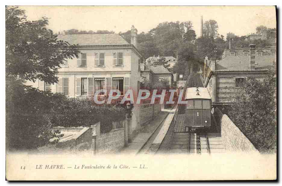 CPA Tramway Train le funiculaire de la Cote 