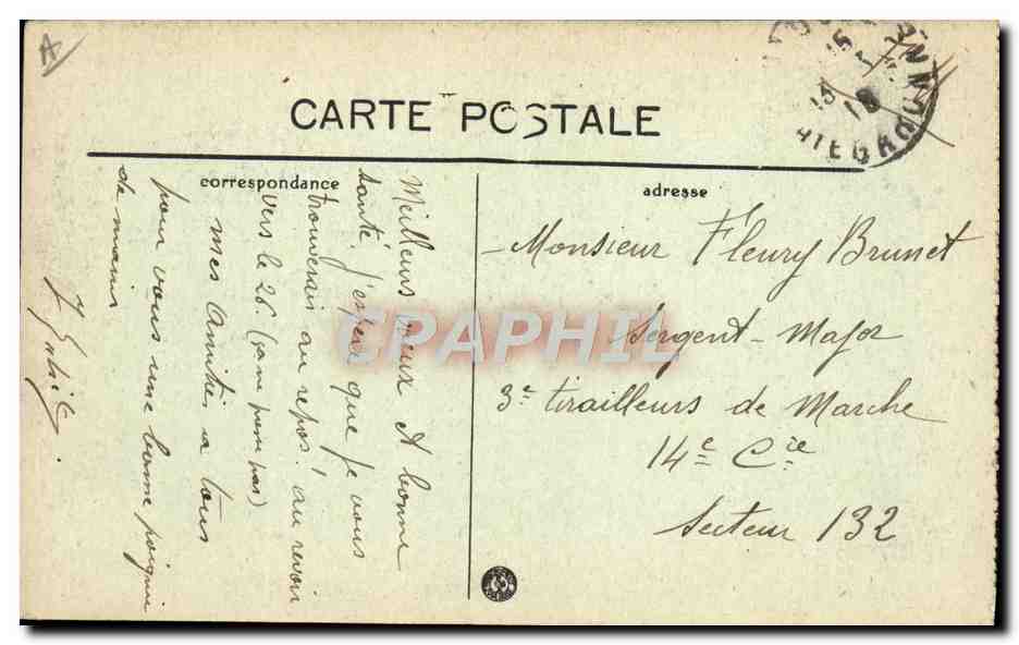 CPA Tramway Train Toulouse rue Alsace Lorraine Le musee — Verso