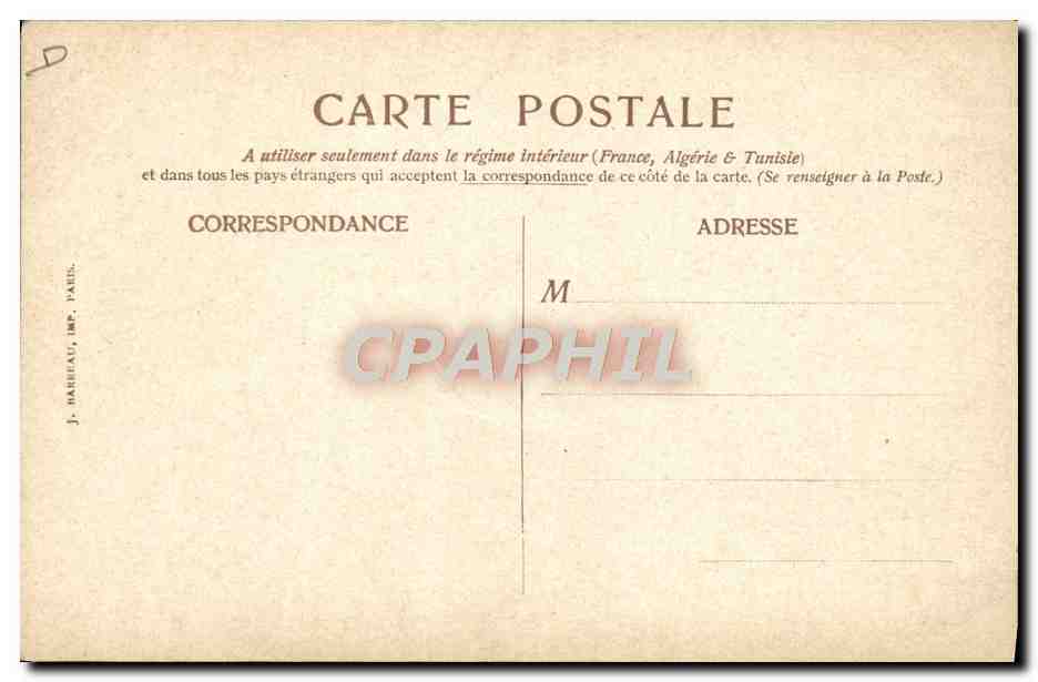 CPA Fantaisie Illustrateur Vichy PLM Train  — Rückseite