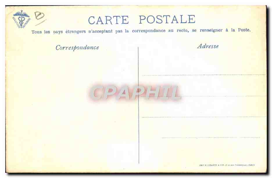 CPA Avion Aviation Monoplan Bleriot Circuit europeen Juin Juillet 1911 Arrivee de Garros a Liege  — Verso