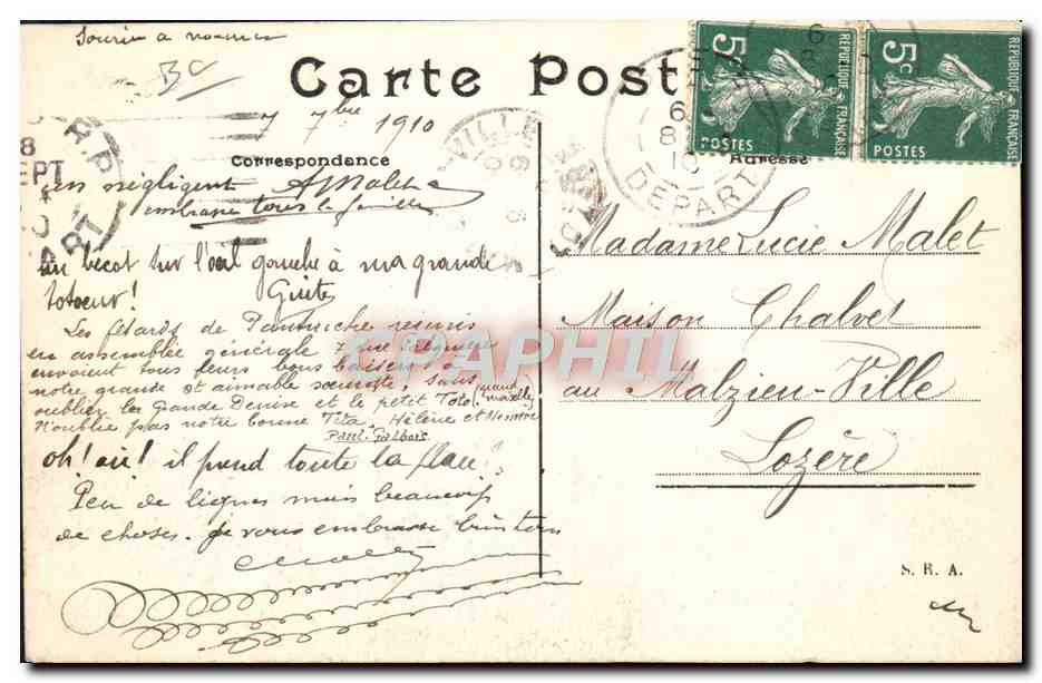 CPA Avion Aviation De lambert sur biplan Wright Ariel vire au pylone  — Rückseite