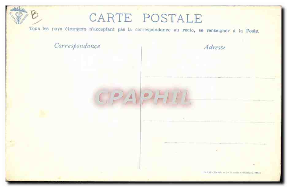 CPA Avion Aviation monoplan Rep Circuit europeen Juin Juillet 1911 Arrivee de Gibert a Utrecht  — Verso