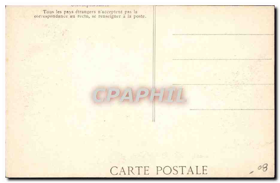 CPA Avion Aviation Hubert Latham sur monoplan Antoinette — Rückseite