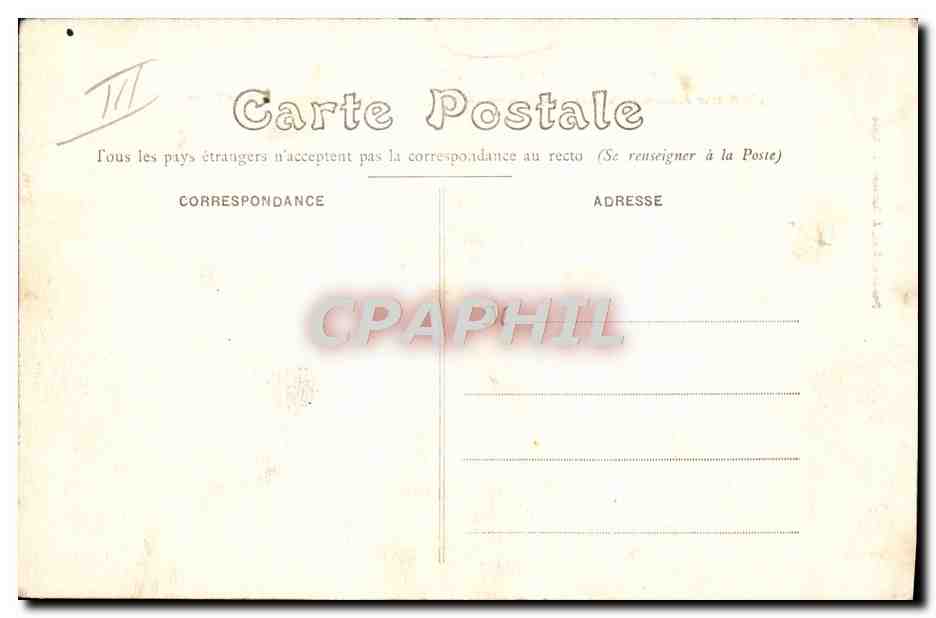CPA Avion Aviation Aeroplane Aviateur Wilbur Wright dans un virage au camp d'Auvours pres le Mans  — Rückseite