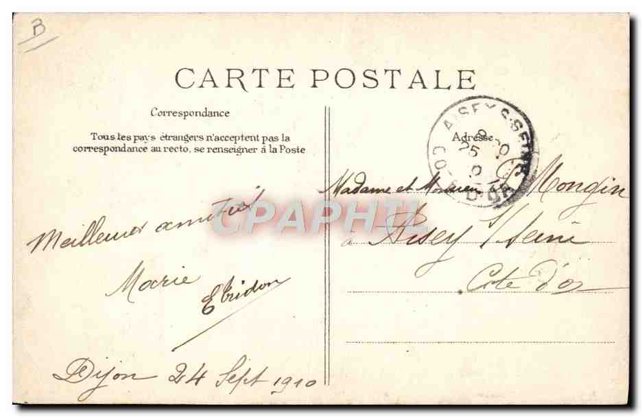 CPA Avion Aviation Martinet sur biplan H Farman  — Rückseite