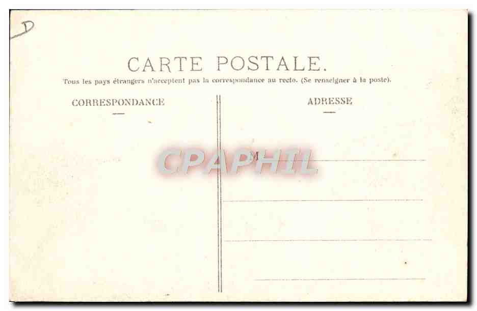 CPA Automobile CPA Automobile Coupe Gordon Bennett 5 juillet 1905 Circuit d'Auvergne Desson capitaine de route  — Verso