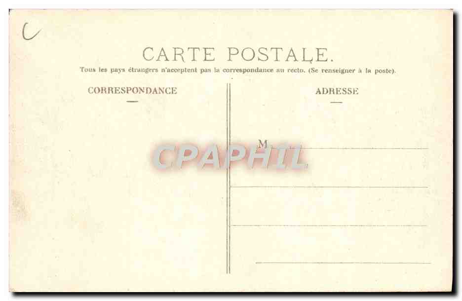 CPA Automobile CPA Automobile Coupe Gordon Bennett 5 juillet 1905 Circuit d'Auvergne Grand tournant pres la baraque — Verso