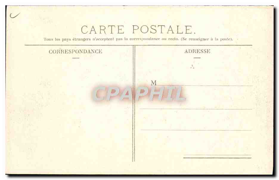 CPA Automobile CPA Automobile Coupe Gordon Bennett 5 juillet 1905 Circuit d'Auvergne Tournant du gendarme — Verso