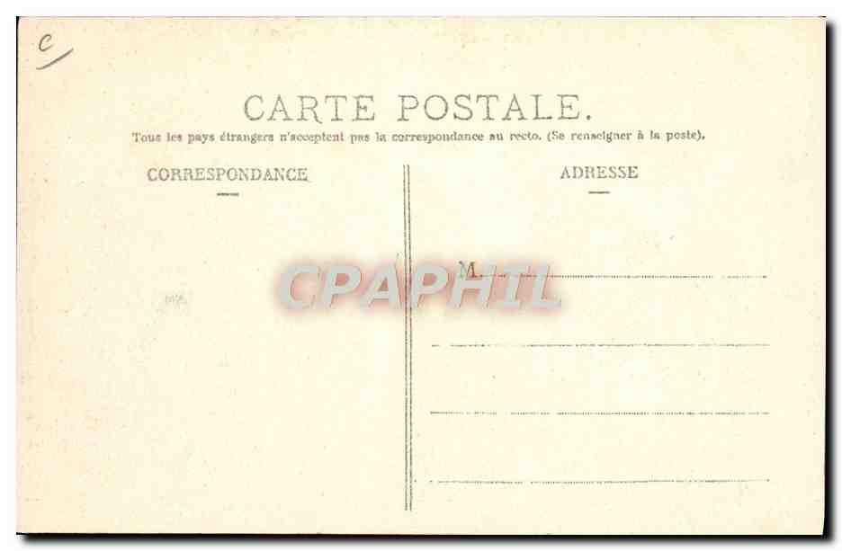 CPA Automobile CPA Automobile Coupe Gordon Bennett 5 juillet 1905 Circuit d'Auvergne Une halte a Pongibeaud  — Verso
