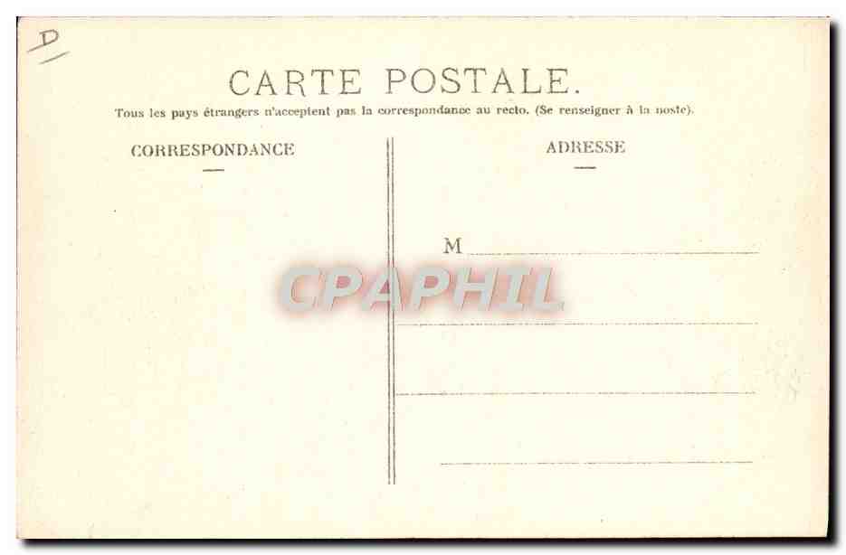 CPA Automobile CPA Automobile Coupe Gordon Bennett 5 juillet 1905 Circuit d'Auvergne Pontaumur Depart de M Burton  — Verso