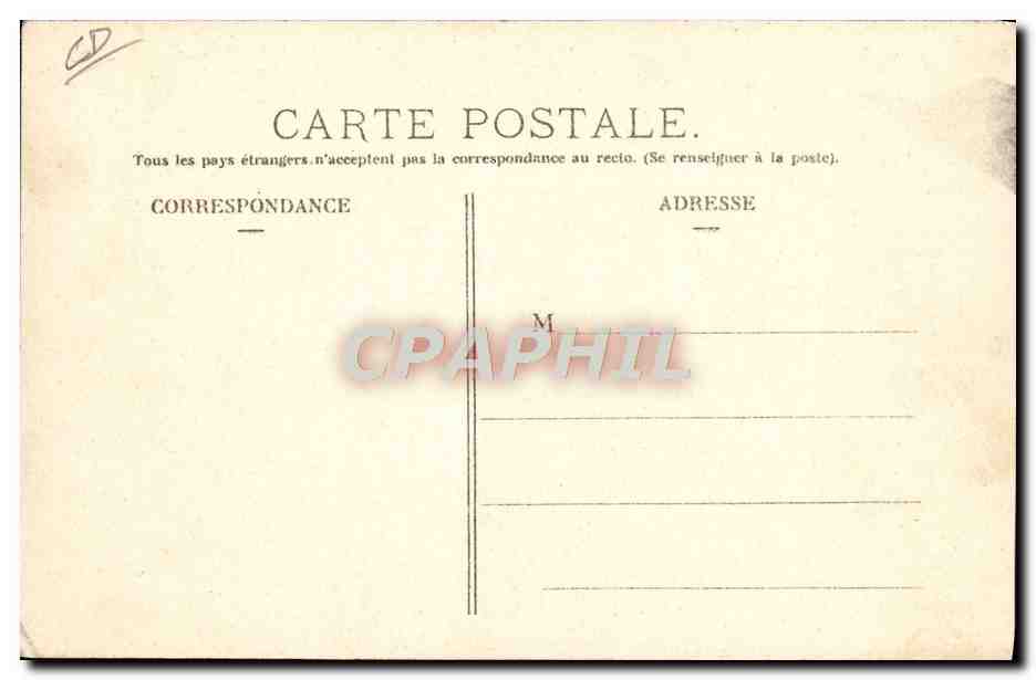 CPA Automobile CPA Automobile Coupe Gordon Bennett 5 juillet 1905 Circuit d'Auvergne Suite du grand tournant Baraque  — Verso
