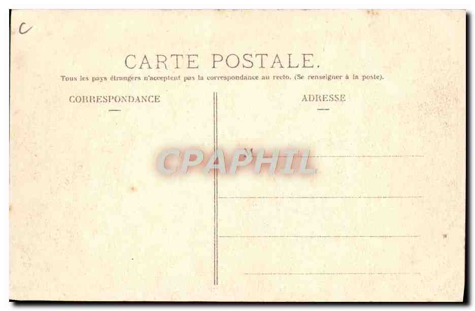 CPA Automobile CPA Automobile Coupe Gordon Bennett 5 juillet 1905 Circuit d'Auvergne Premier tournant de Rocehfort  — Verso