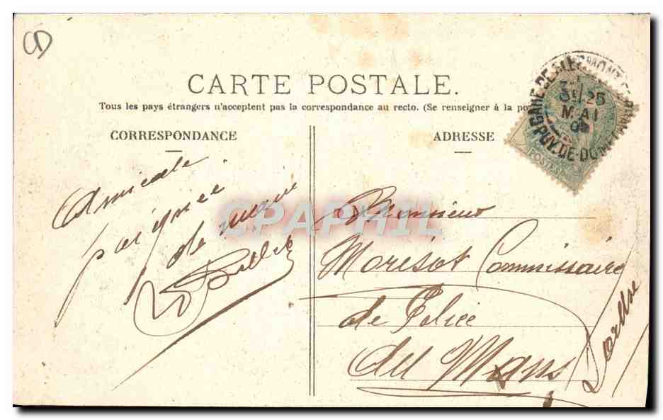 CPA Automobile CPA Automobile Coupe Gordon Bennett 5 juillet 1905 Circuit d'Auvergne Plaine de Laschamps Puy de Dome — Verso
