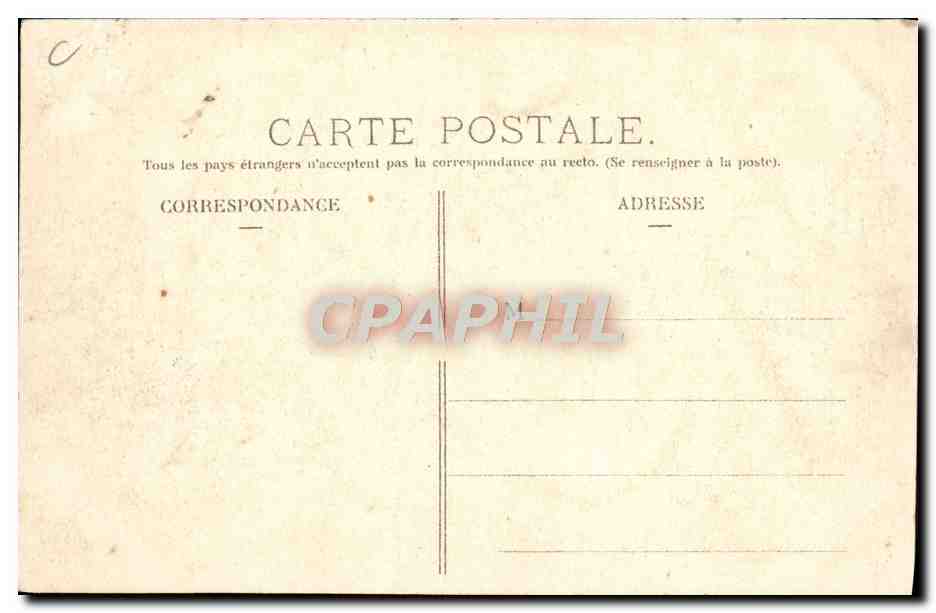 CPA Automobile CPA Automobile Coupe Gordon Bennett 5 juillet 1905 Circuit d'Auvergne Col de la Moreno  — Verso