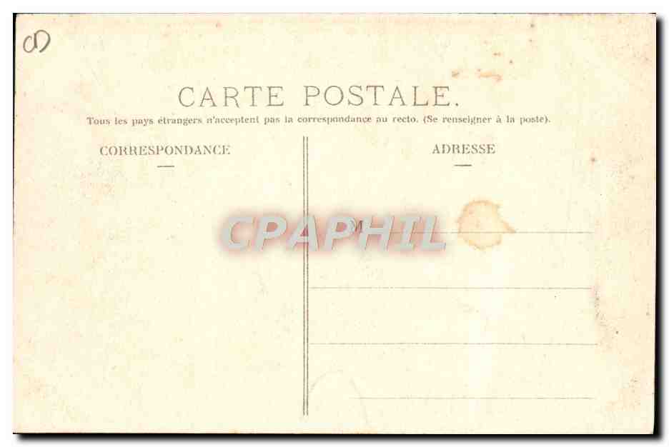 CPA Automobile CPA Automobile Coupe Gordon Bennett 5 juillet 1905 Circuit d'Auvergne Le Puy de Dome et la route  — Verso