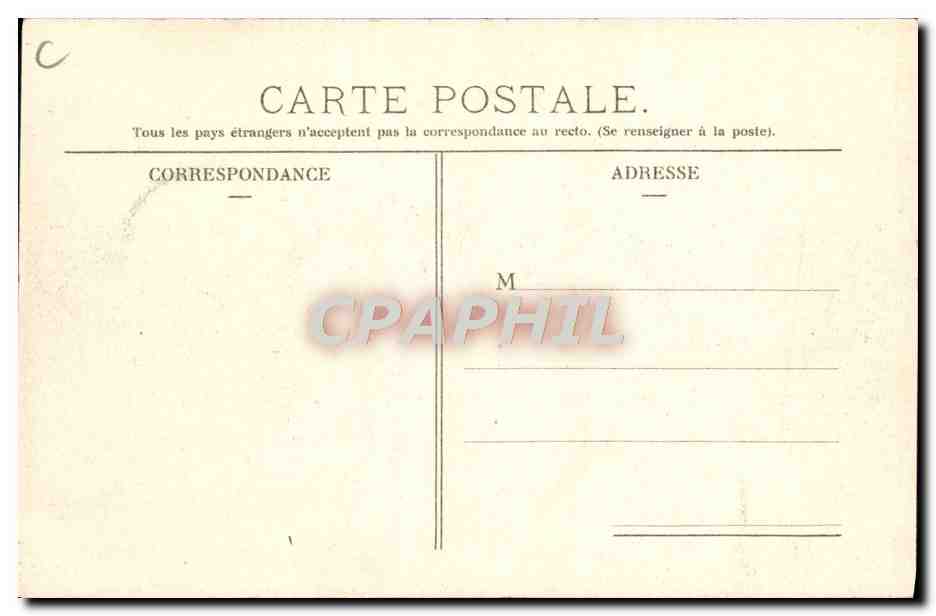 CPA Automobile CPA Automobile Coupe Gordon Bennett 5 juillet 1905 Circuit d'Auvergne Premier tournant de Rochefort — Verso
