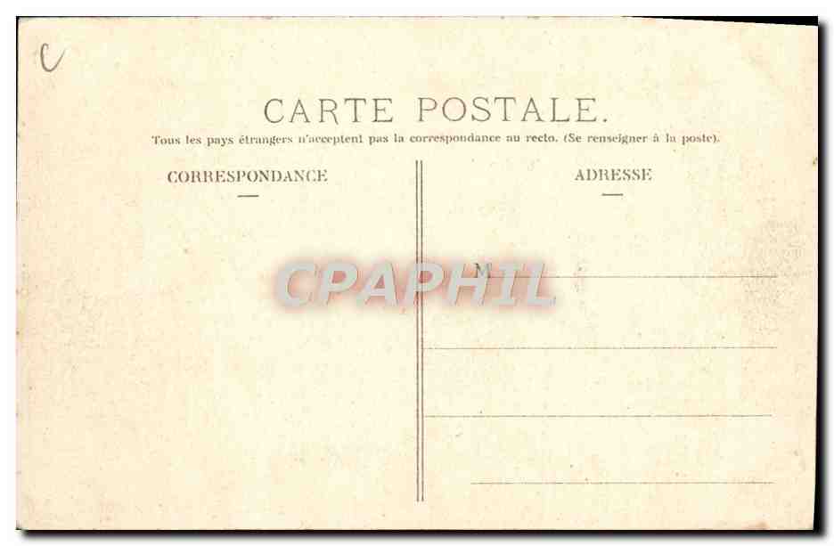 CPA Automobile CPA Automobile Coupe Gordon Bennett 5 juillet 1905 Circuit d'Auvergne Nebouzat tournant des 4 routes  — Verso