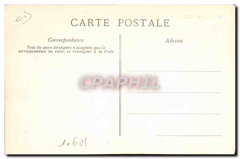 CPA Automobile CPA Automobile Coupe Gordon Bennett 5 juillet 1905 Circuit d'Auvergne Henriot dans la plaine de Laschamps — Verso